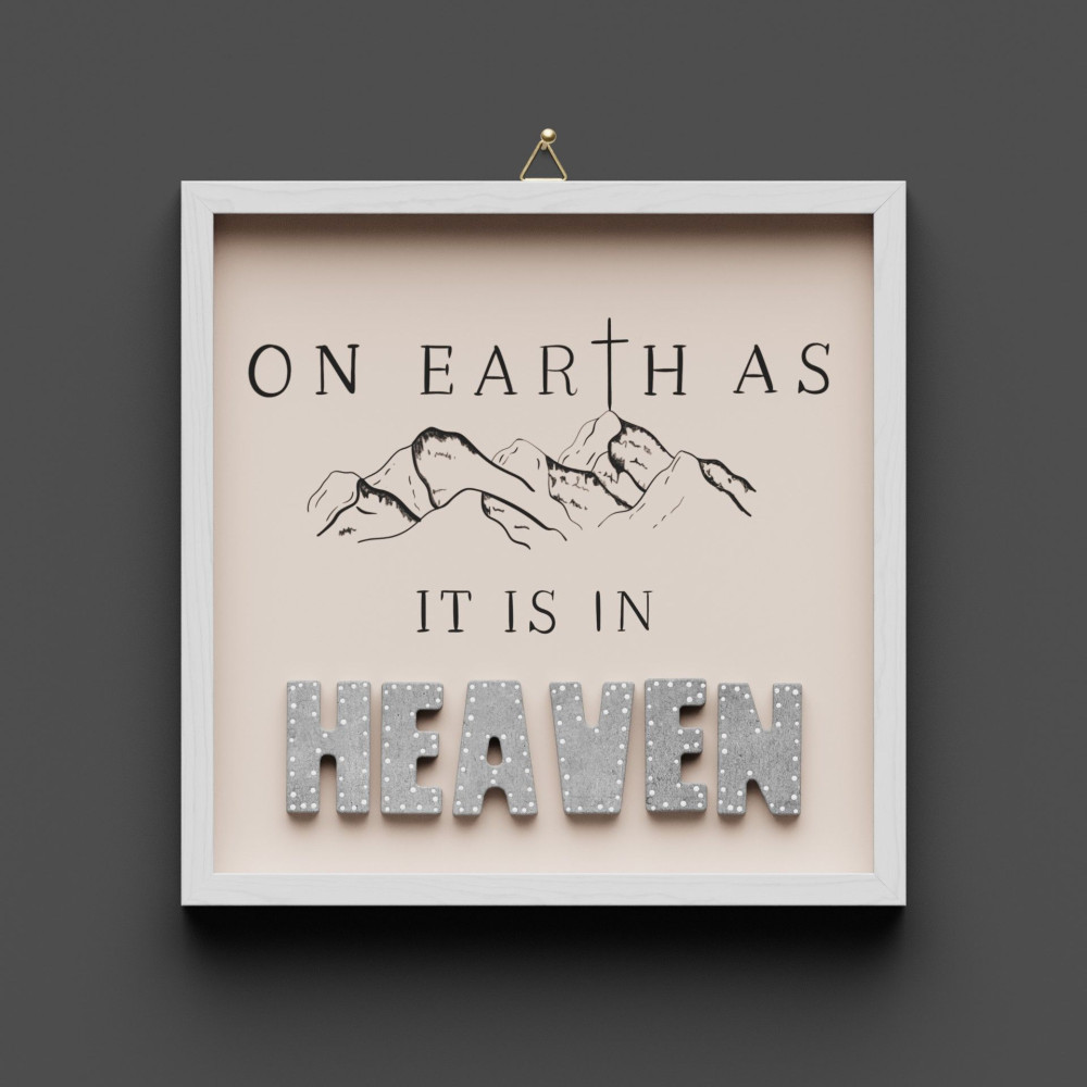 Cementini Wandbild Earth - Haeven - On earth as it is in heaven