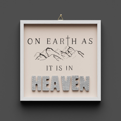 Cementini Wandbild Earth - Haeven - On earth as it is in heaven