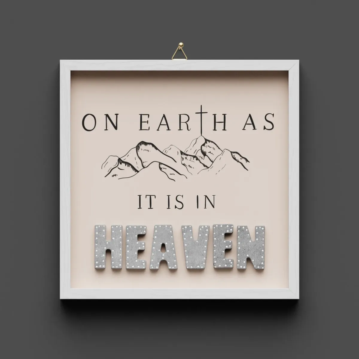 Cementini Wandbild Earth - Heaven - On earth as it is in heaven