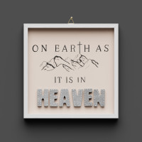 Cementini Wandbild Earth - Heaven - On earth as it is in heaven