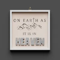 Cementini Wandbild Earth - Heaven - On earth as it is in heaven