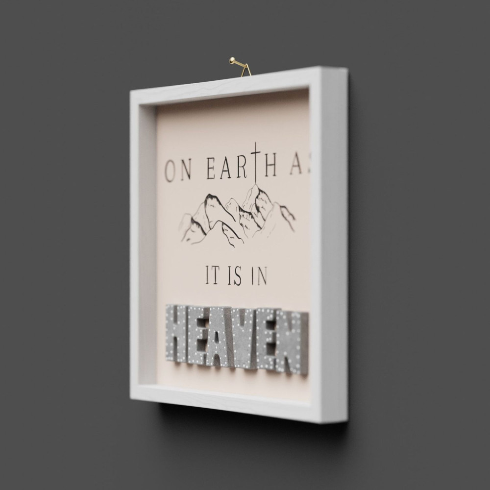 Cementini Wandbild Earth - Haeven - On earth as it is in heaven