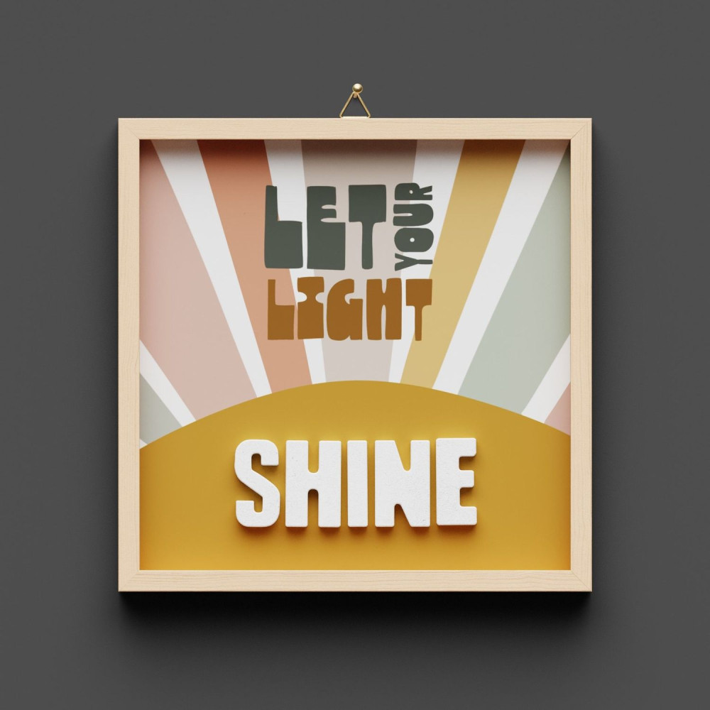 Cementini Wandbild SHINE - let your Light