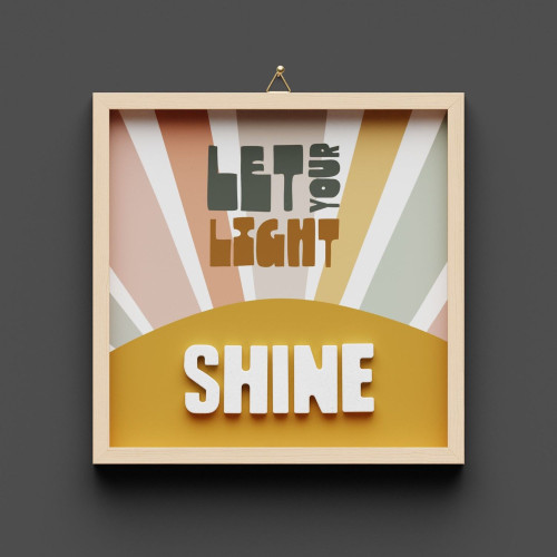 Cementini Wandbild SHINE