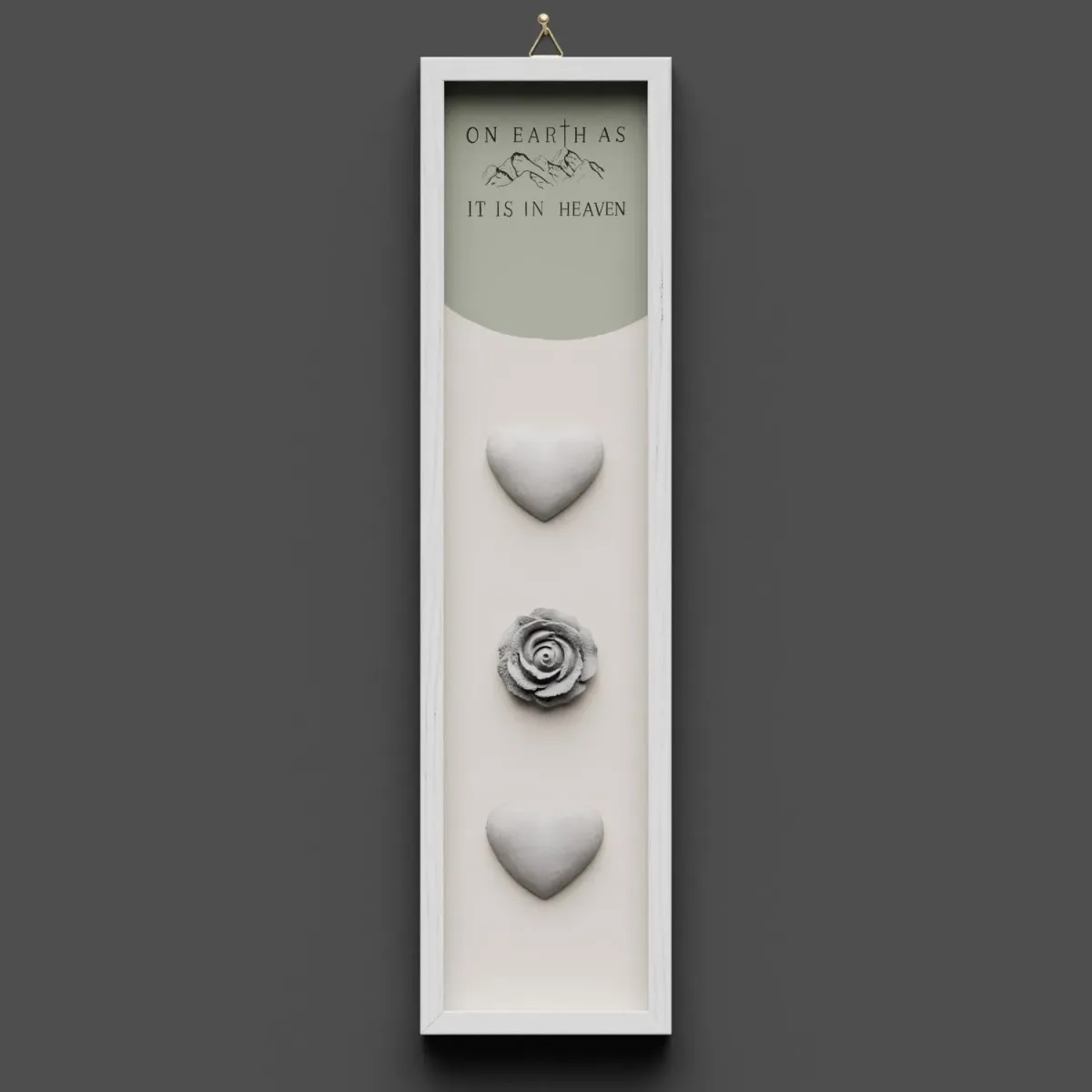 Wandbild Cementini Earth - Heaven, lang - On earth as it is in Heaven