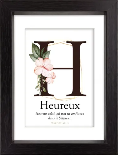 Mon Cadre Inspiration - H comme Heureux