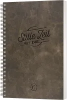 Stille Zeit mit Dir - Motiv "Lederoptik Antik" - Notizbuch