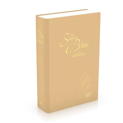 Studienbibel Segond NEG MacArthur, französisch - Softcover, beige Leineneinband