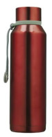 Edelstahl Wasserflasche - Vertrau - rot, Blumenmotif, 710ml