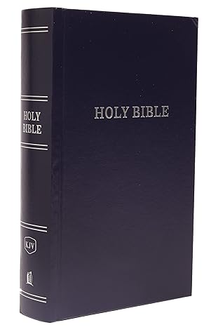 Anglais, King James Version, rigide bleue, paroles de Jésus en rouge - KJV, Pew Bible, Hardcover,...
