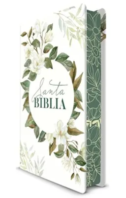 Spanisch, Bibel Reina Valera 1960, Grossdruck - gebunden Kartoneinband, weiss mit Motif Blumen,...