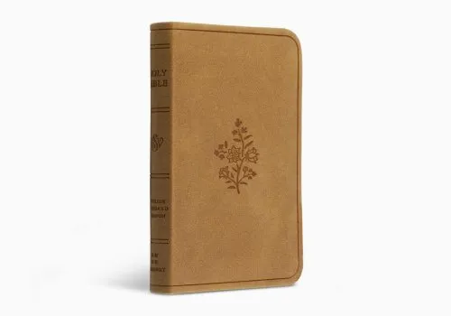 Englisch, Neues Testament, Psalmen und Sprüche, Taschenformat - gebunden Kunstleder braun, Motif...