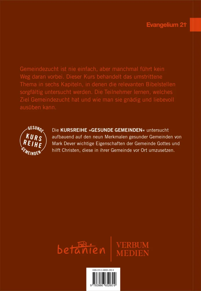 Einander schützen - Gemeindezucht