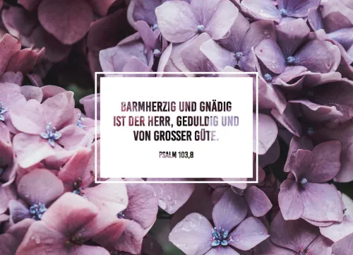 Faltkarte - Barmherzig und gnädig ist der Herr