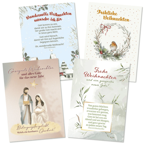 Weihnachts-Postkarten-Paket (12 Postkarten)