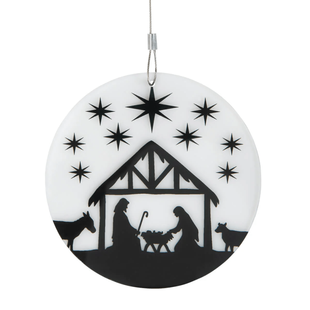 Krippe/Sterne - Dekohänger - Durchmesser 12 cm