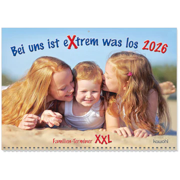 BEI UNS IST EXTREM WAS LOS - FAMILIEPLANER xxl