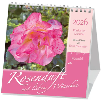 ROSENDUFT MIT LIEBEN WÜNSCHEN, POSTKARTENKALENDER