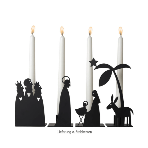 Krippe - Kerzenhalter-Set klein - 4teilig Schwedisches Design