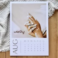 Wandkalender YOU ARE - mit stylischer Klammer zum Aufhängen