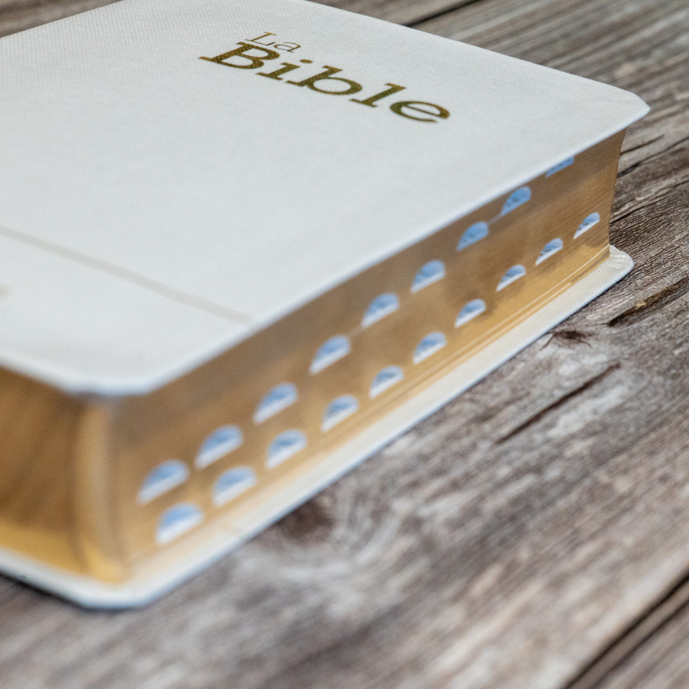 Bible Segond 21 compacte (Premium Style) - couverture semi-rigide toile blanche, avec tranches...