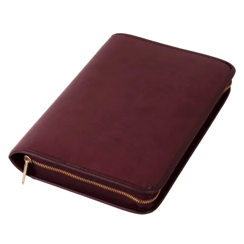 Etui für Bibel aus AppleSkin - Bordeaux - 21,6 x 14,6 x 4,2 cm