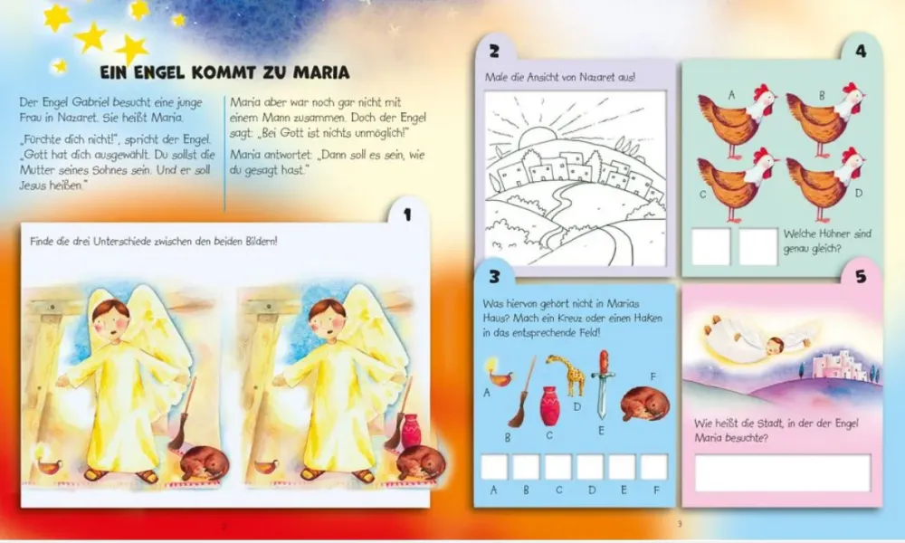 101x Bibelspass - Weihnachten - Rätseln - Malen - Finden