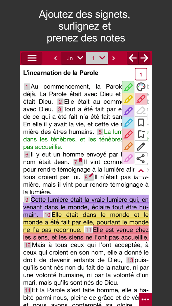 Studienbibel NGÜ & Schlachter - Fußnoten und Studienhilfen - Applikation