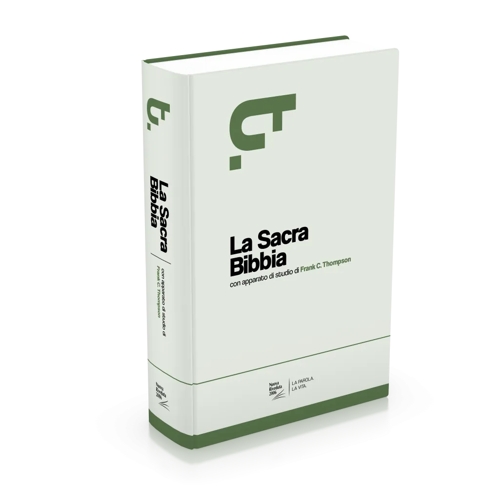 ITALIEN, BIBLE NR, THOMPSON, RELIE, COUV. BLEU