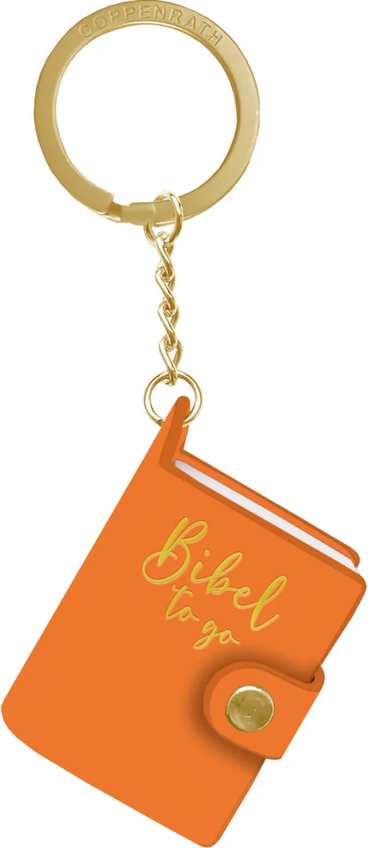 Schlüsselanhänger - Bibel to go - Orange