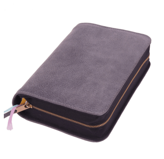 Bibelhülle - Premiumleder - sehr dunkelbraun