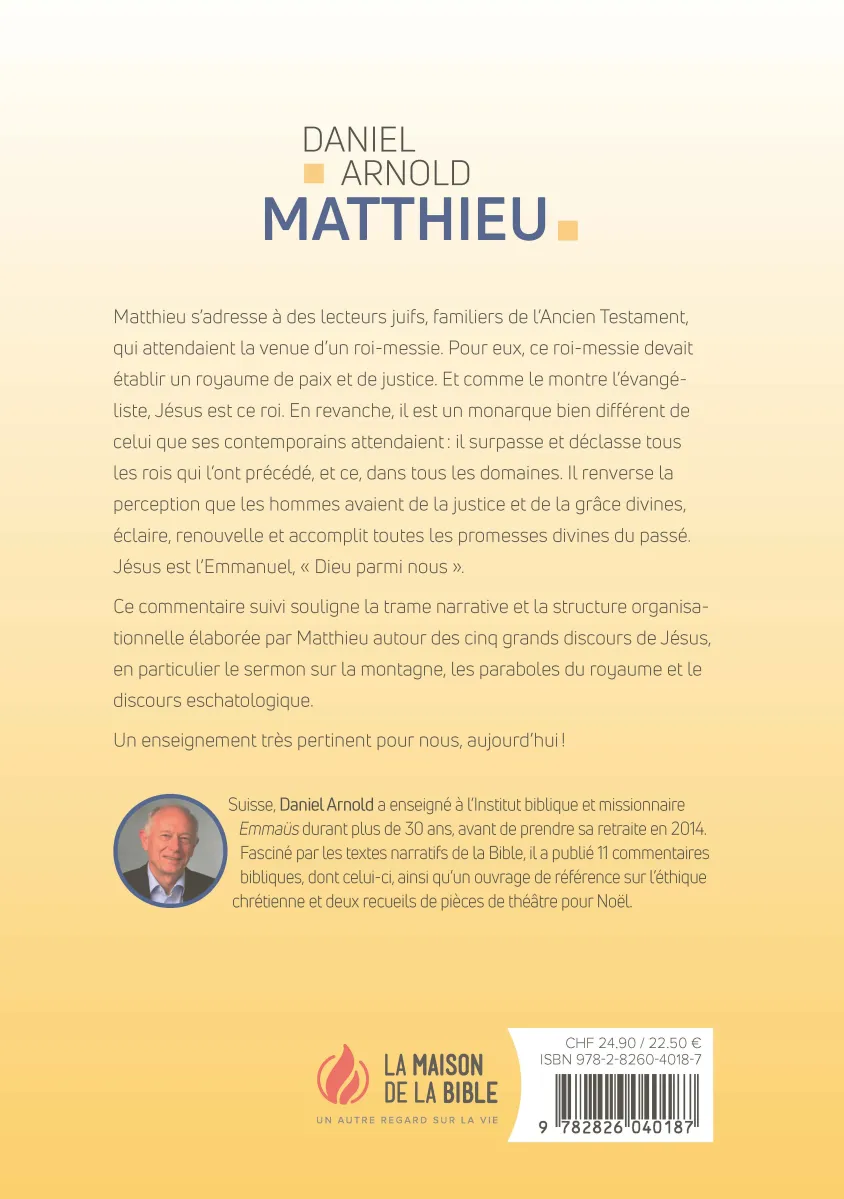 Matthieu - L'Evangile royal - Commentaire biblique