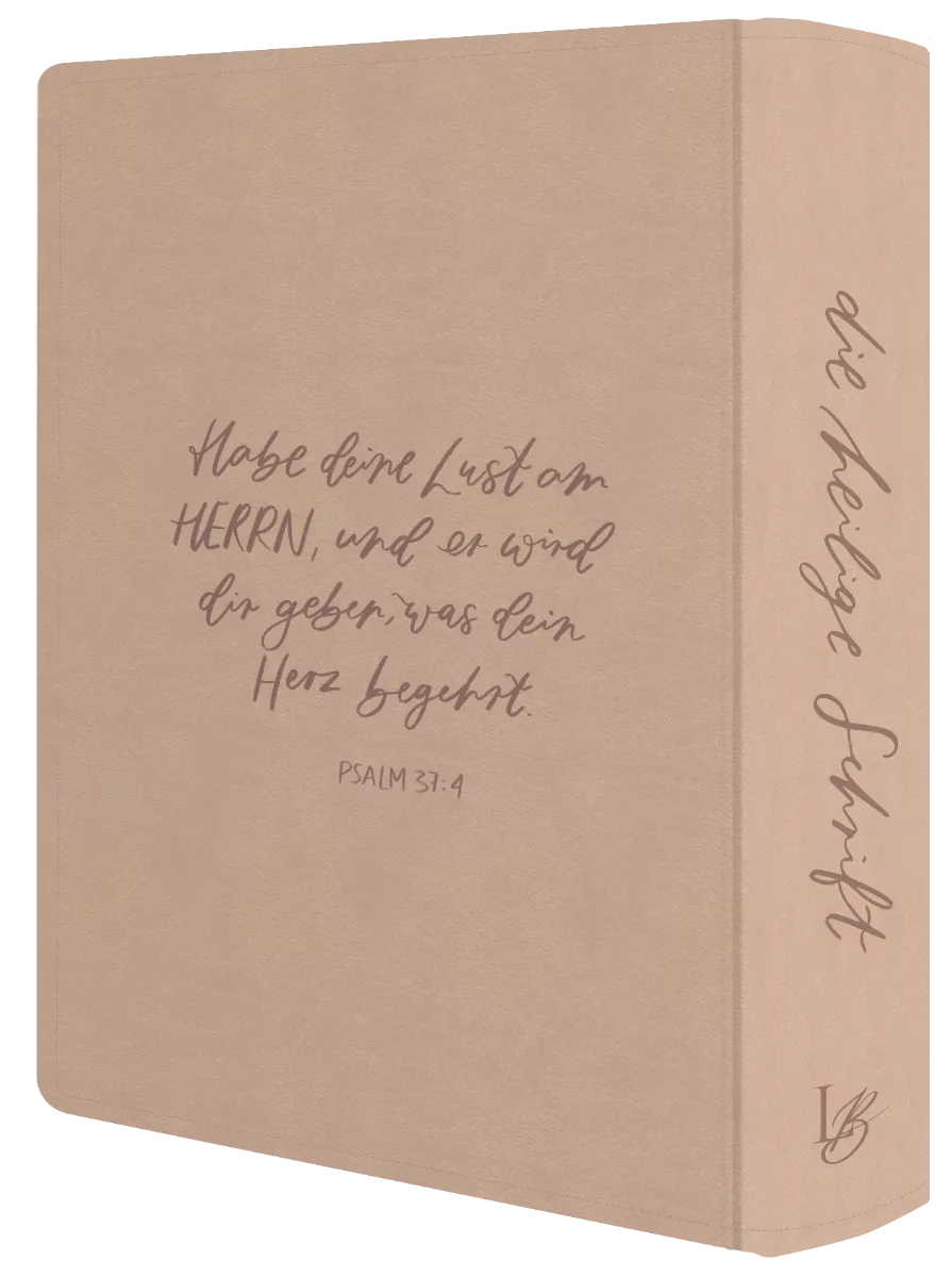 Schlachter Liebezurbibel (Schreibrandbibel Blush) - Flexibler Kunstledereinband - Lachs mit...