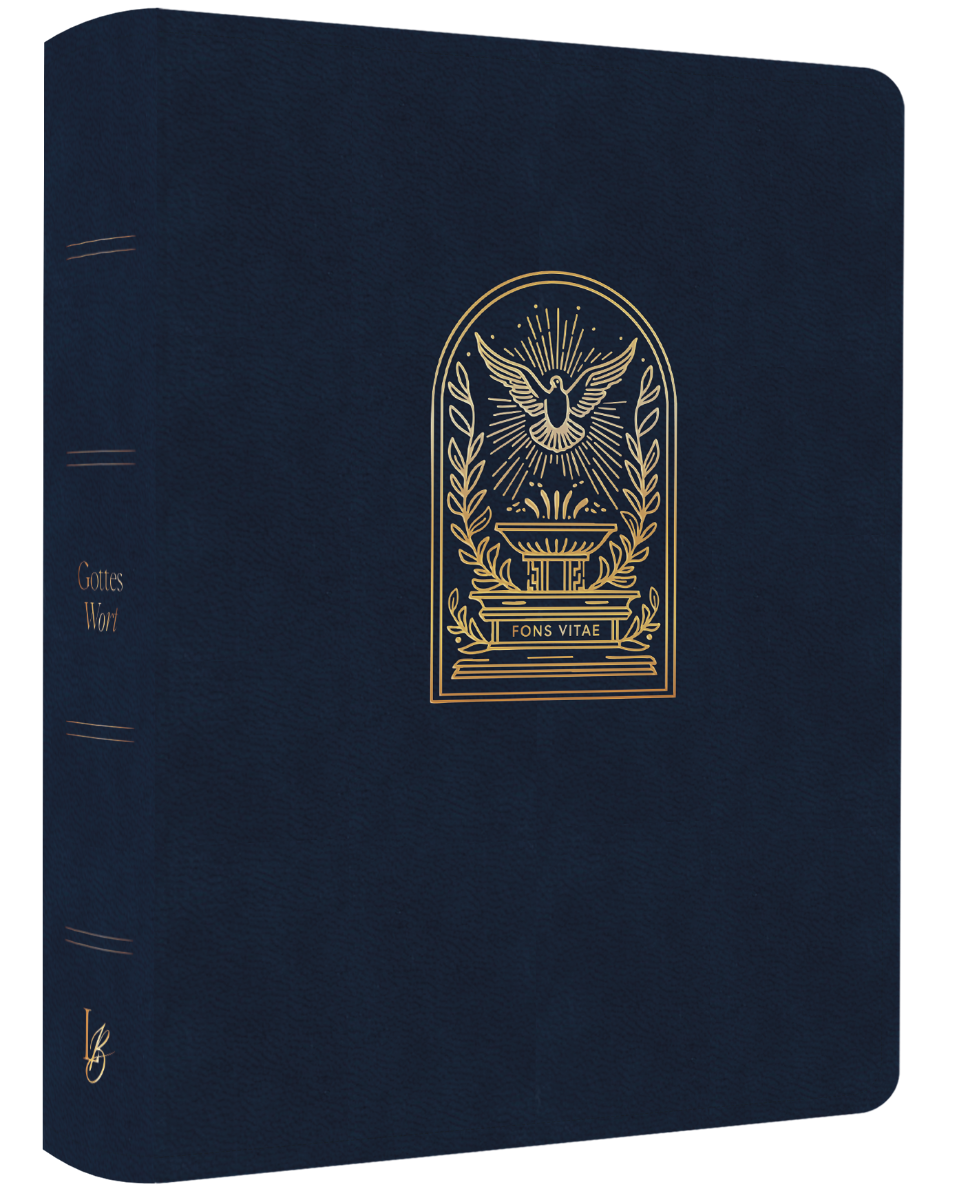 Schlachter Liebezurbibel (Schreibrandbibel Fons Vitae) - Flexibler Kunstledereinband - Blau mit...