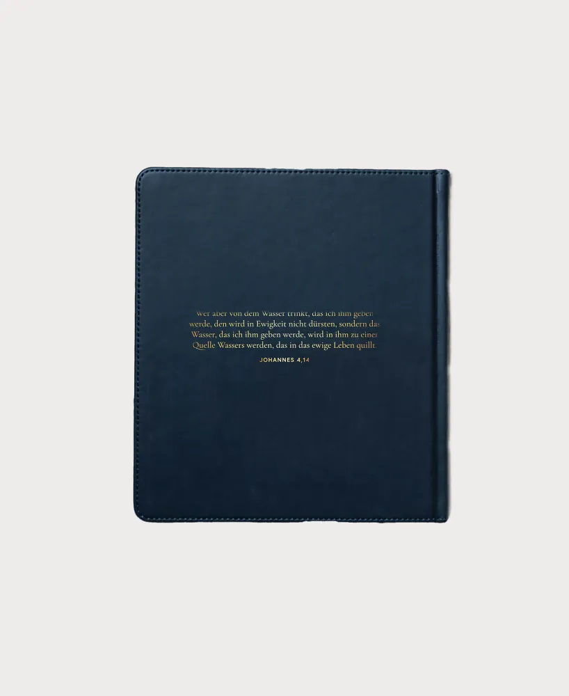 Schlachter Liebezurbibel (Schreibrandbibel Fons Vitae) - Flexibler Kunstledereinband - Blau mit...