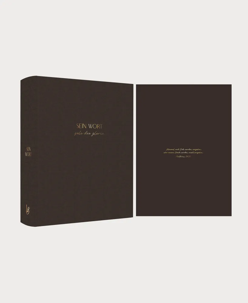 Schlachter Liebezurbibel (Schreibrandbibel Terra) - Hardcover - Leinen braun mit Schreibrand