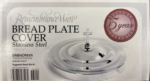 Deckel für Brotbehälter aus Silber - Abendmahl