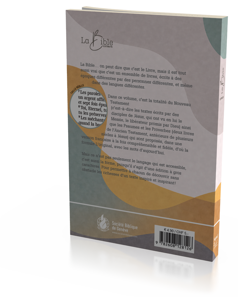 Nouveau Testament, Psaumes et Proverbes, Segond 21, gros caractères, illustré - broché