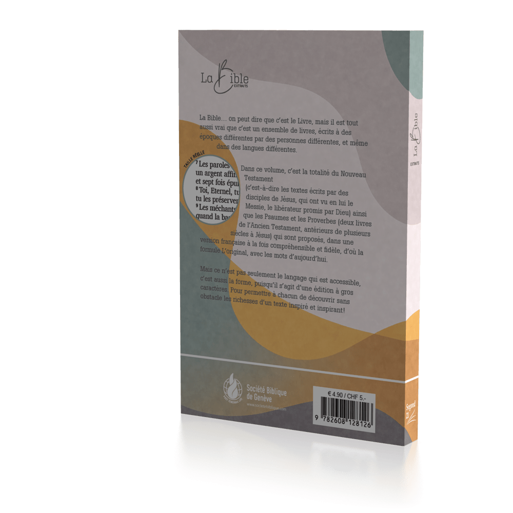Nouveau Testament, Psaumes et Proverbes, Segond 21, gros caractères, illustré - broché