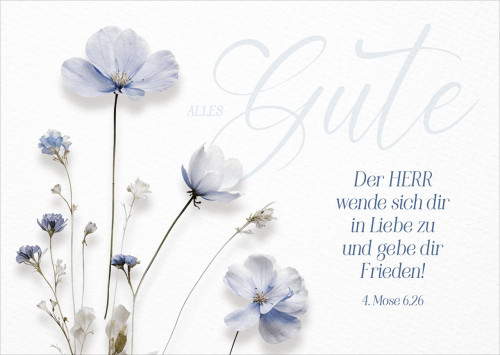 Postkarte Alles Gute - 4. Mose 6,26