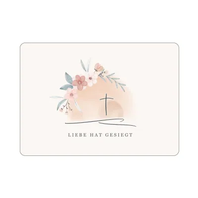 Liebe hat gesiegt - Postkarte Ostern