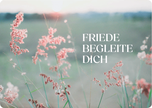 Friede begleite dich - Postkarte