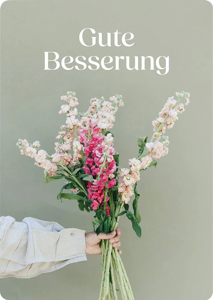 Gute Besserung - Postkarte