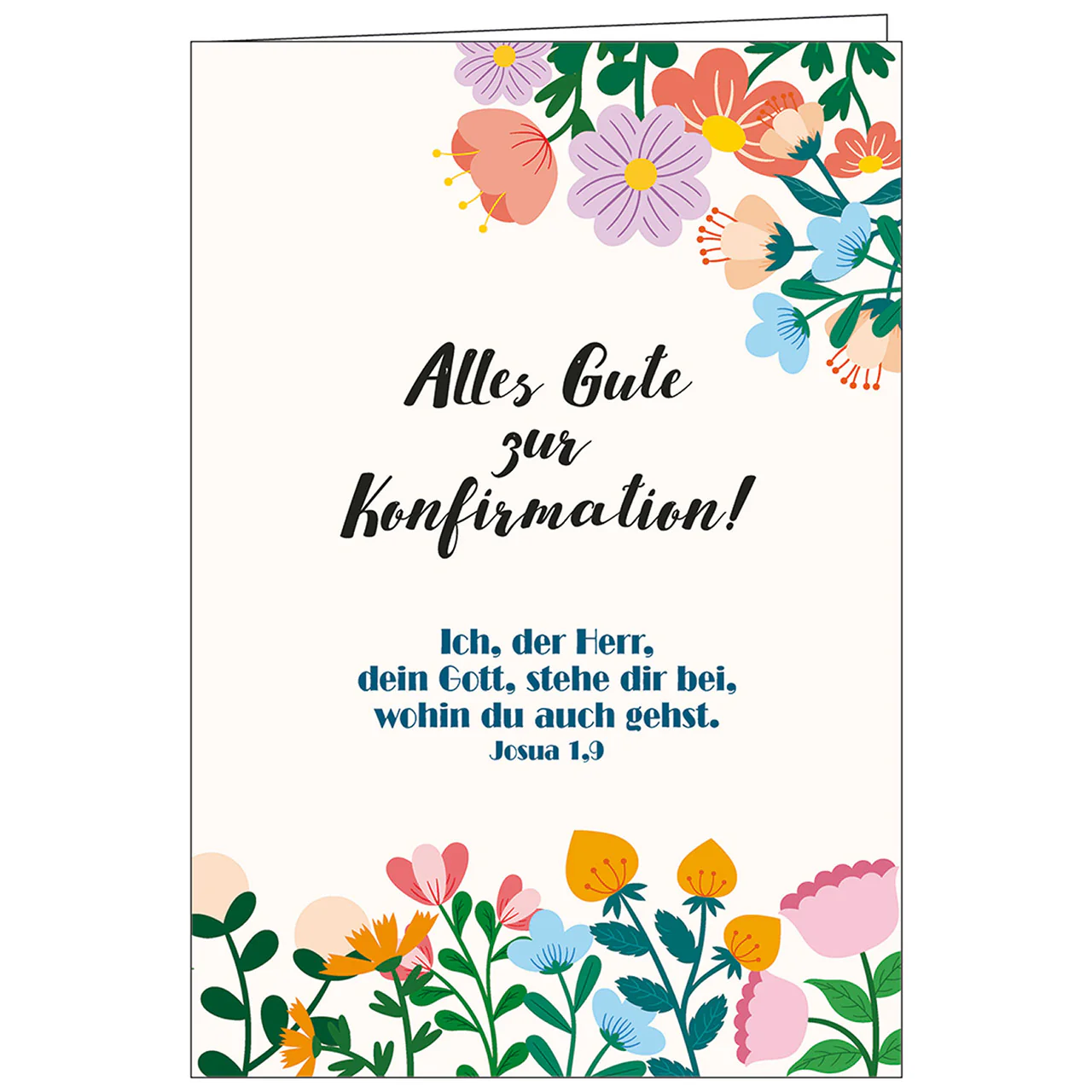Alles Gute zur Konfirmation - Faltkarte Konfirmation mit Umschlag