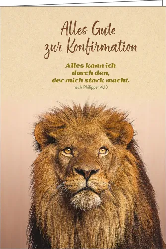 Alles Gute zur Konfirmation - Faltkarte Konfirmation mit Umschlag