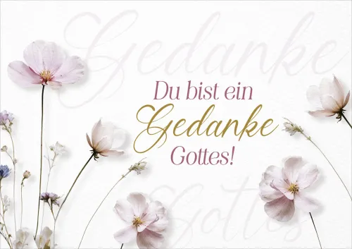 Faltkarte Gedanke Gottes - Epheser 1,4