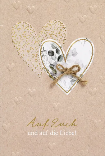 Faltkarte Hochzeit Auf Euch - 1. Korinther 13,13