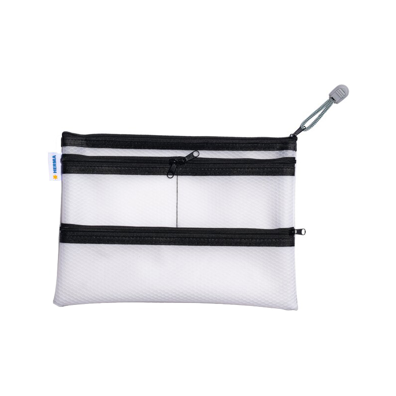 HERMA Reißverschlusstasche "Multibag", DIN A5 schwarz