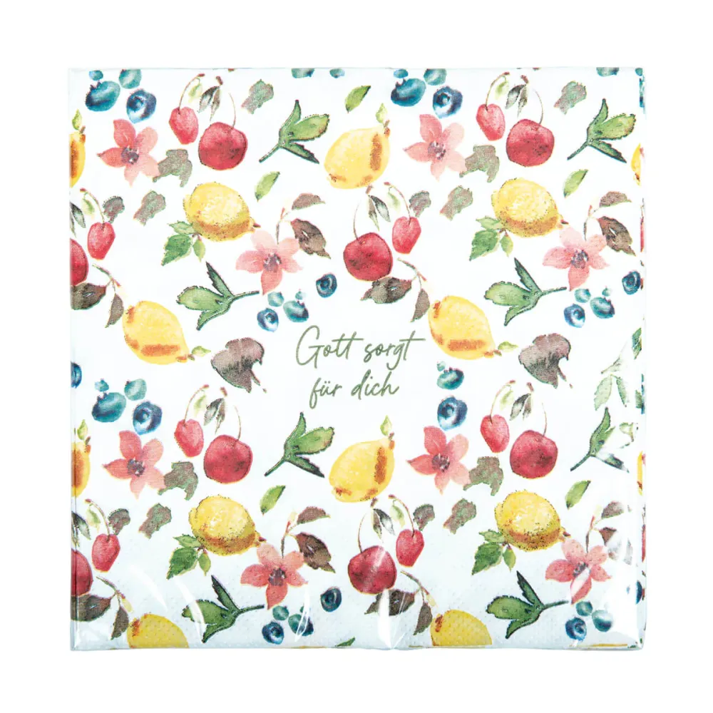 Gott sorgt für dich (20er Pack Servietten) - 33 x 33 cm