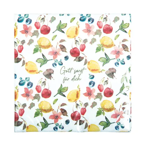 Gott sorgt für dich (20er Pack Servietten) - 33 x 33 cm
